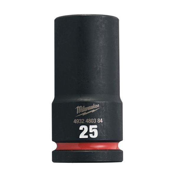 MILWAUKEE Socket impact Hexagonal 3/4”, metric size 25mm, lung, profil Hexagonal