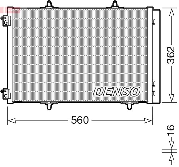 Condensator climatizare DENSO cu uscator A/C CITROEN C3 AIRCROSS II 1.2/1.5D/1.6D 06.17- refrigerant R134a