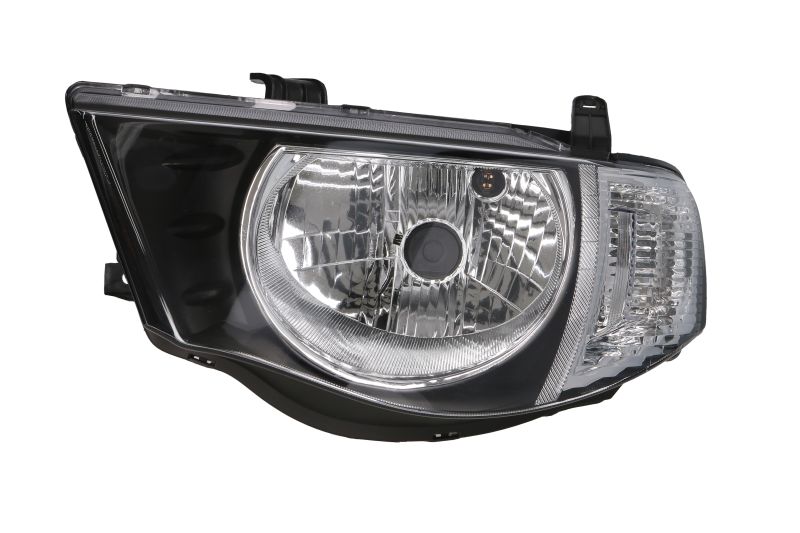 Far DEPO Lampa Frontala Stanga H4 Electric Fara Motoras Alb Mitsubishi L200 Triton