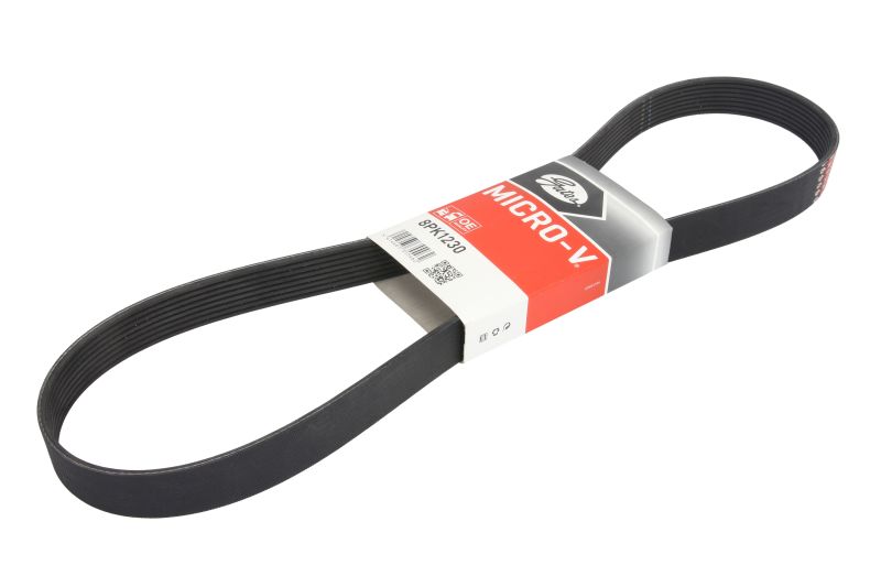 Curea transmisie cu caneluri 8 nervuri GATES Multi-V-belt 1230mm x 28.5mm MAZDA MPV II RF5C 07.02-02.06