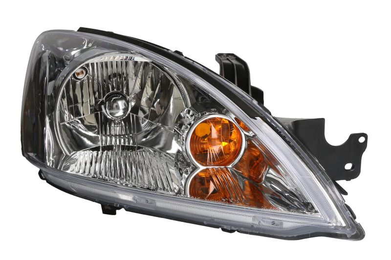 Lampa Frontala Dreapta H4 Electric Fara Motoras Culoare Insert Cromat Mitsubishi Lancer VII TYC