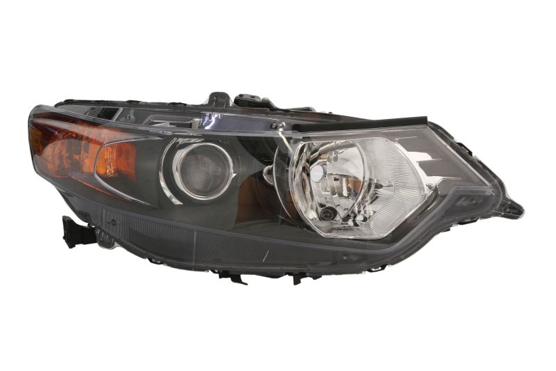 Far Dreapta DEPO Honda Accord VIII Lampa Frontala D1S Electric Fara Motoras Culoare Cromat Semnalizator Galben