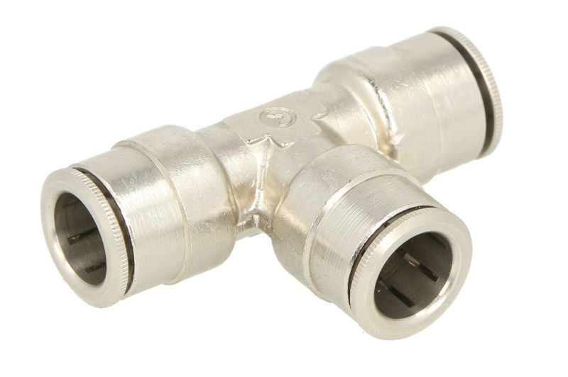 Cap de cuplare PNEUMATICS Montare TEKALAN Piese conector T metal Fir 10x1 mm Furtun 10x1 mm 1buc