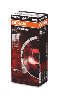 Bec lumina securitate usa OSRAM W5W 24V 5W W2,1X9,5D Truckstar Pro NextGen 10buc cutie