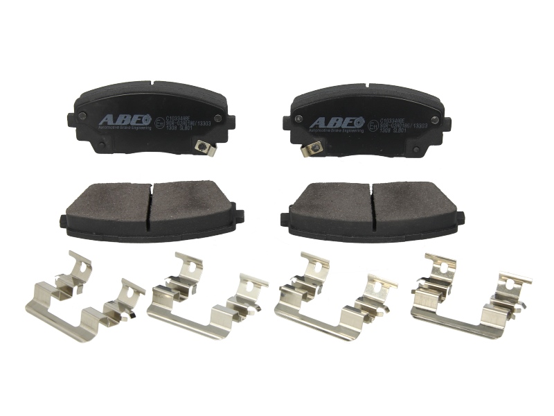 Set placute frana Fata KIA PICANTO 1.0/1.0LPG/1.2 05.11- ABE Inaltime 47.6mm Latime 110.2mm Grosime 16.0mm