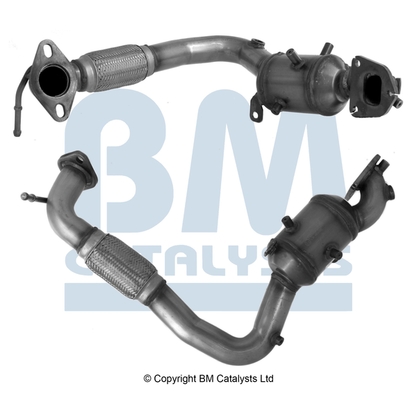 Convertor catalitic EURO 5/EURO 6 Ford Fiesta VI 1.0 10.12- BM CATALYSTS BM91755H benzina EURO 6 omologare drum Da montare Da