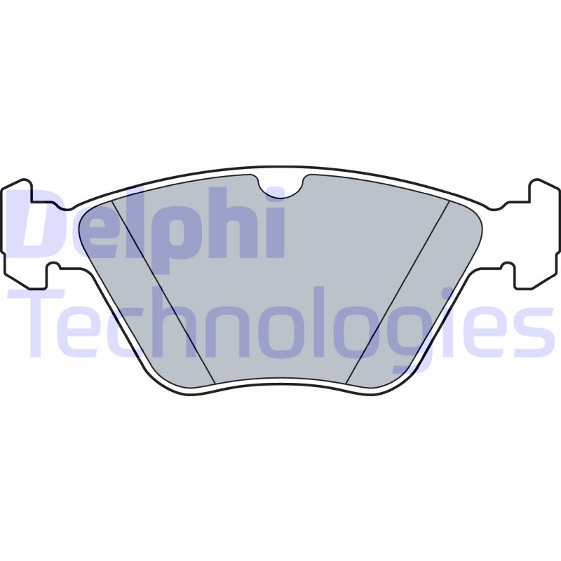 Set Placute Frana Fata DELPHI MERCEDES E T-MODEL S211 W211 S220 Inaltime 64mm Latime 157mm Grosime 19mm Senzor Uzura Da