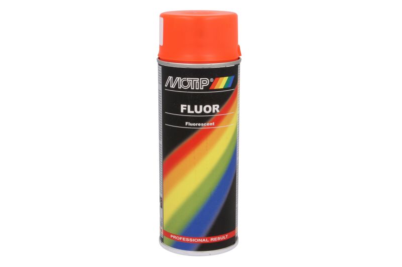 Vopsea MOTIP 0.4 l Rosu/Portocaliu Fluorescent Aerosol Lăcuire Vopsele