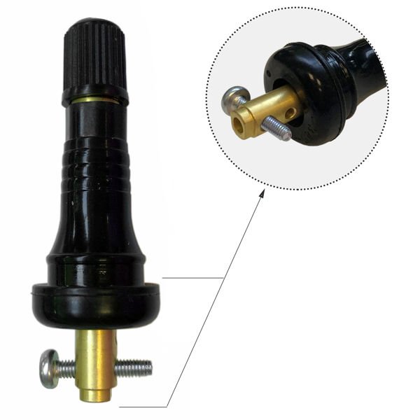 Supapa roata PROFITOOL Valva senzor TPMS gumowy CUB Uni-Sensor 433 Snap-in diametru cap 16mm