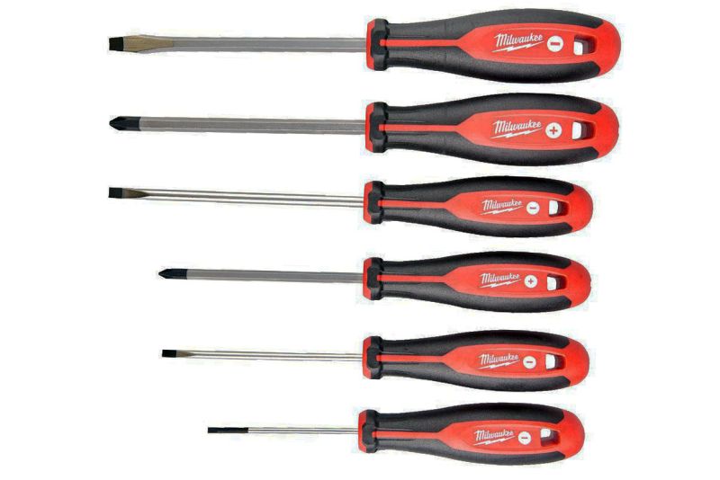 Surubelnite biti MILWAUKEE set 6 piese tip surubelnita dimensiuni mm 0,5x3.0 3 4 5,5 6,5 ambalaj blister