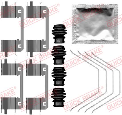 Set accesorii placute frana montaj fata NISSIN HONDA CR-V V 1.5-2.4 12.16- QUICK BRAKE