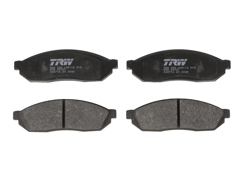 Set placute frana fata TRW HONDA CIVIC I II SUZUKI ALTO I II III IV SUPER CARRY 0.8/1.0/1.3 38x119.3x15 mm