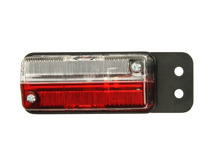 Lumina de clarificare HELLA obrysówka alb rosu baza dreptunghiulara negru 115x42x45mm montare lateral dreapta/stanga T4W Halogen 12V/24V