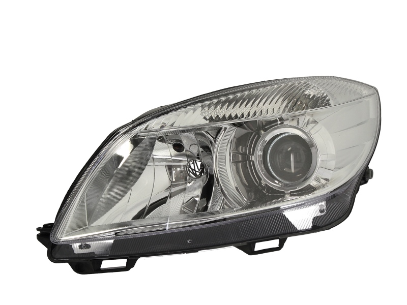 Far TYC Lampa Frontala Stanga H7/H7 Electric Cu Motor Culoare Insert Argintiu SKODA FABIA II ROOMSTER PRAKTIK