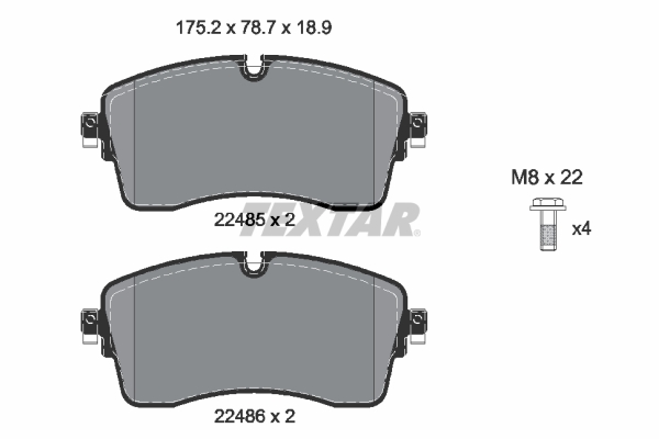 Set placute frana,frana disc TEXTAR