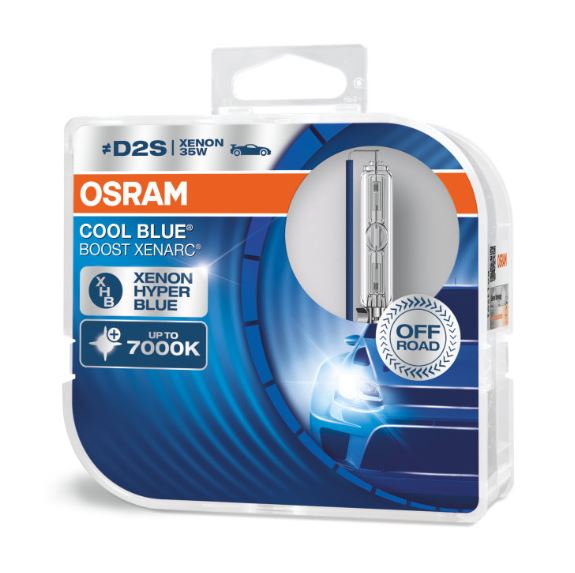 Bec incandescent OSRAM D2S 85V 35W P32D-2 Cool Blue Boost 7000K 2buc fără certificare aprobare