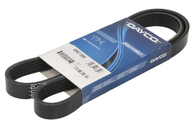 Curea transmisie cu caneluri DAYCO Multi-V-belt 6PK1190 Lungime 1190.0 mm 6 nervuri compatibil MAZDA TOYOTA AURIS