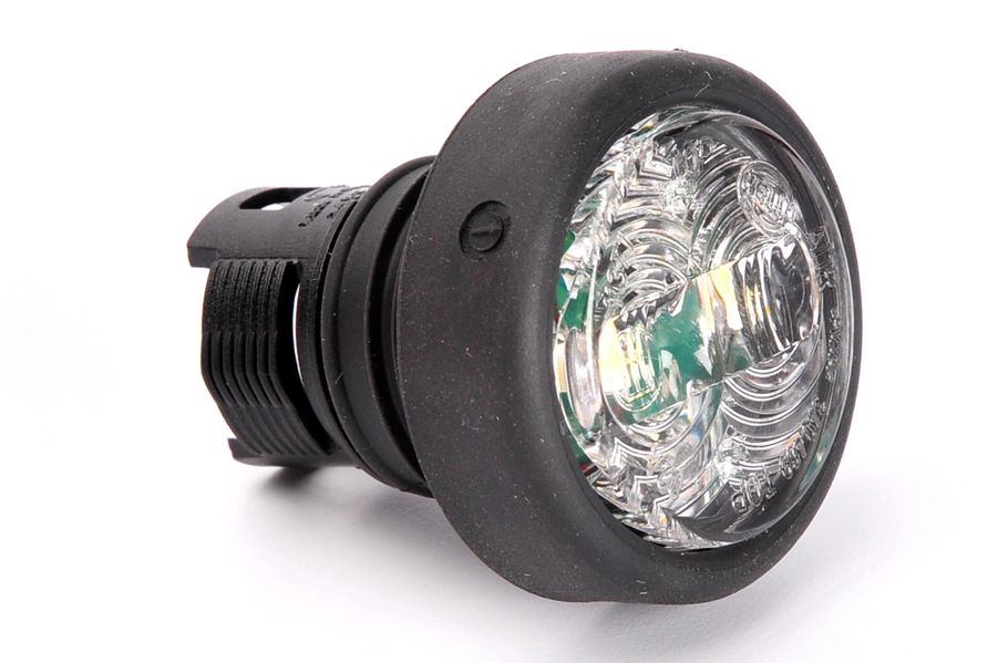 Lumina de clarificare HELLA LED alb rotundă 35mm montare față dreapta/stânga priza EasyConn 24V/12V