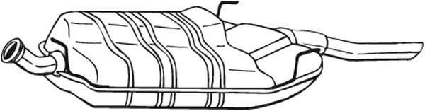 Toba finala esapament BOSAL SAAB 9-3 900 II 2.0/2.3 07.93-08.03 montare spate