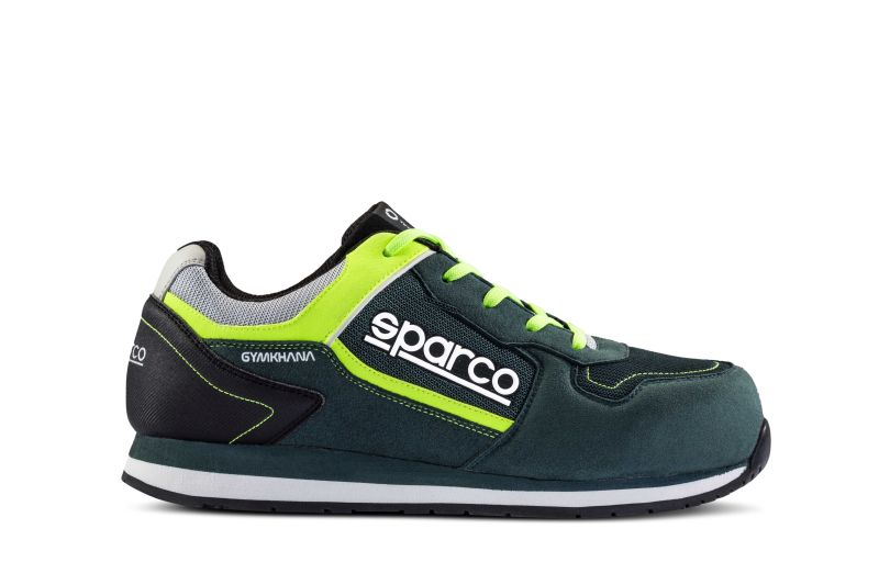 SPARCO TEAMWORK Incaltaminte Protectie GYMKHANA Marime 46 S1P SRC Microfibra Negru Verde Bot Compozit