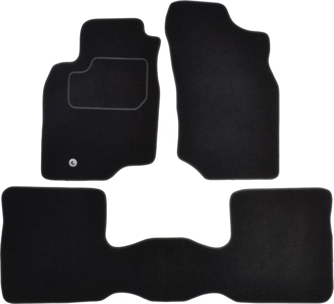 Covoras podea textil MAMMOOTH velours negru 3 buc fata/spate MITSUBISHI LANCER VII Sedan 09.03-12.13