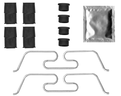 Set accesorii etrier frana TEXTAR Kit montare placute Fata Volvo S60 III S90 II V60 II V90 II XC40 XC60 II XC90 II Citroen Jumpy Spacetourer Jaguar F-PACE I-PACE XE XF II