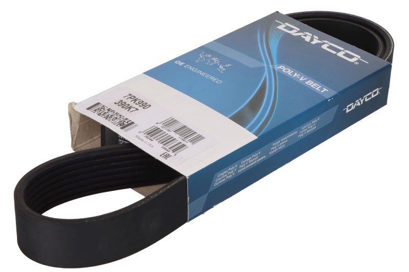 Curea transmisie cu caneluri DAYCO Multi-V-belt 7PK990 Lungime 990 mm 7 nervuri compatibila ISUZU