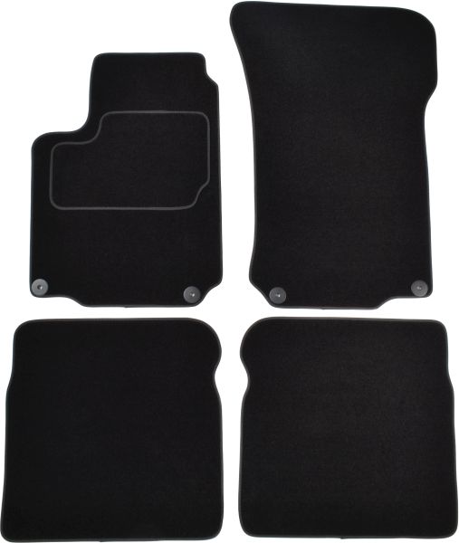 Covoras podea textil MAMMOOTH velours negru 4 buc fata spate SEAT LEON 11.99-06.06 Sedan