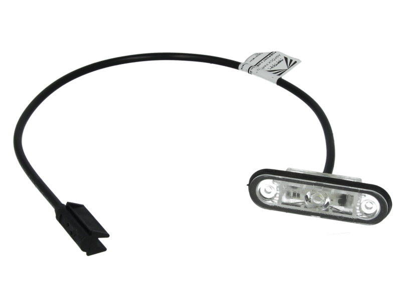 Lumină de clarificare ASPOCK LED albă L/R 12/24V înălțime 24,3mm lățime 81,4mm adâncime 20mm lungime cablu 500mm POSIPOINT II