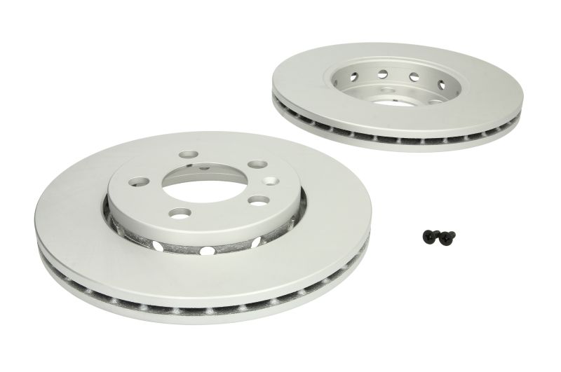 Set discuri frana ventilate Fata Dreapta/Stanga FERODO 256mm 5 gauri Audi A1 A2 A3 Seat Cordoba Ibiza Leon Toledo