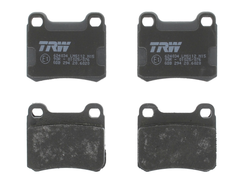 Set Placute Frana Spate TRW Mercedes 190 W201 1.8-2.6 82-93 Inaltime 54.3mm Latime 61.7mm Grosime 13.5mm