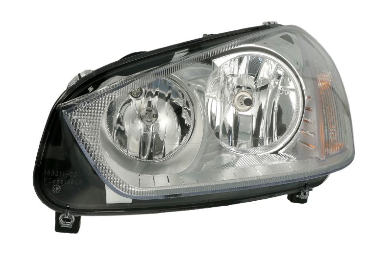 Far HELLA Lampa frontala Stanga H1/H7/PY21W/W5W electric cu motor halogen cromat pentru FORD C-MAX 09.10