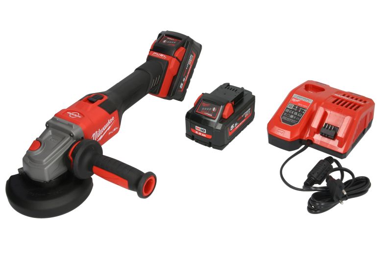 Polizor unghiular MILWAUKEE M18 FHSAG125XB-552X disc 125 mm 18 V 5,5 Ah baterie Li-Ion inclusă încărcător inclus valiză plastic M14