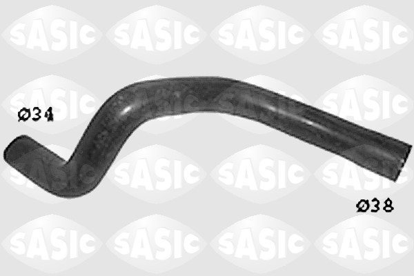 Furtun radiator SASIC sârmă metal răcire Vauxhall Corsa C 1.4 16v 10/00-08/03 Z14XE OPEL montare inferior stânga