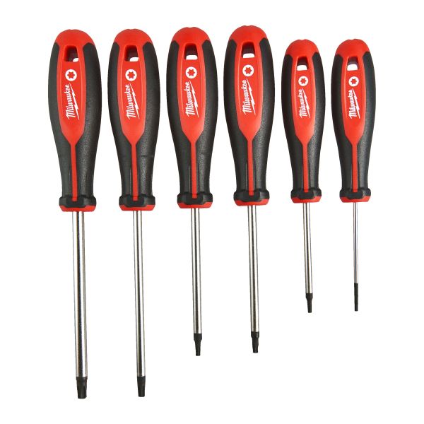 Set Surubelnite Biti MILWAUKEE 6pcs T10 T15 T20 T25 T30 T40 Torx