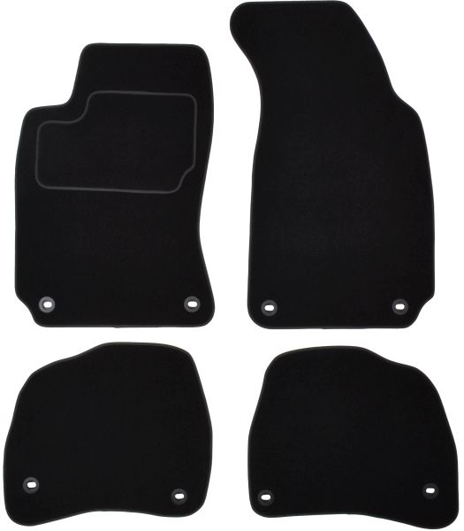 Covoras podea textil MAMMOOTH Velours 4 buc front/rear set negru VW PASSAT B5 B5.5 08.96-05.05 Saloon