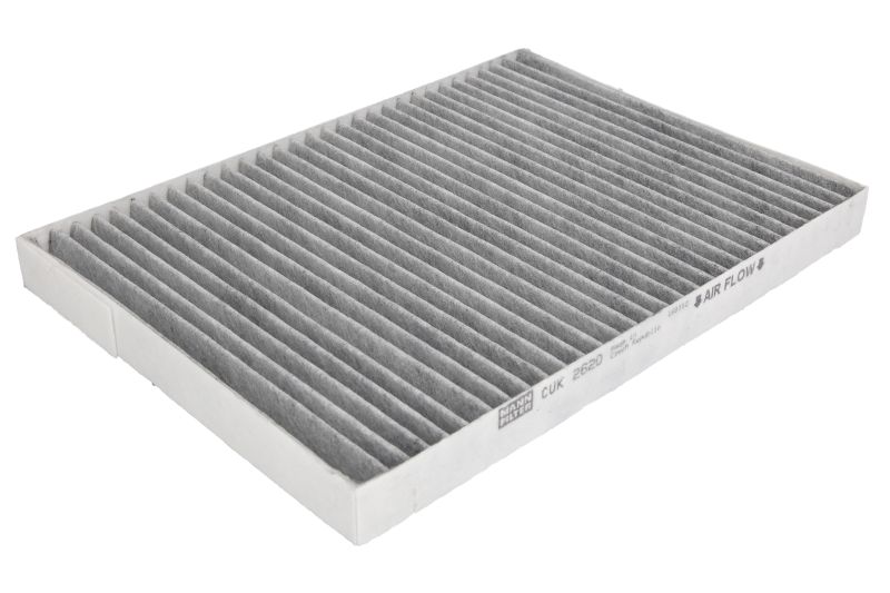 Filtru aer habitaclu carbon activ MANN-FILTER RENAULT KOLEOS I 2.0D/2.5 09.08- 20mm înălțime 182mm lățime 251mm lungime