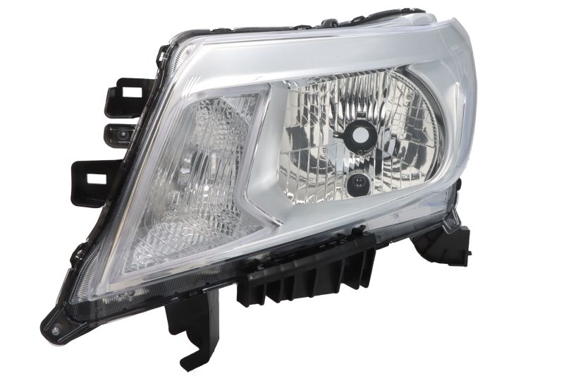 Far Stanga DEPO Nissan NP300 Navara H4/PY21W/W5W Electric Mecanic Fara Motoras Lampa Frontala