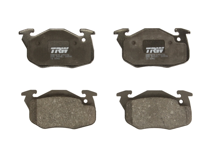 Set placute frana fata disc TRW CITROEN SAXO 1.0-1.6 02.96-04.04 inaltime 54mm latime 105mm grosime 18mm fara senzor uzura