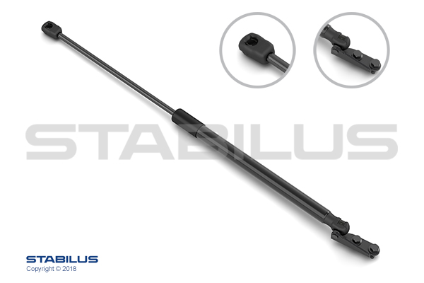 Amortizor portbagaj STABILUS stânga lungime maximă 513,5mm cursa 187mm Nissan Murano II 10.08-09.14