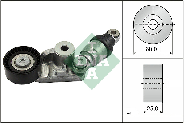 Intinzator curea transmisie INA MAZDA 3 CX-3 CX-30 1.5D 1.8D 60mm diametru 25mm latime