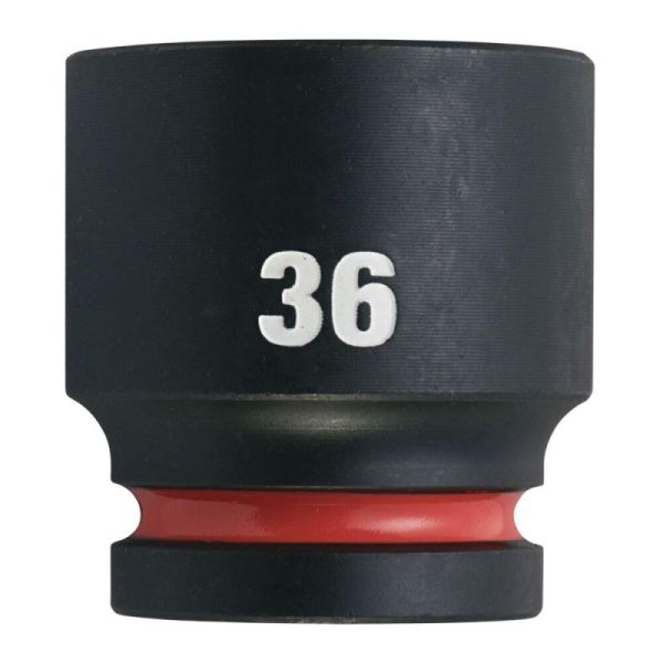 Socket Impact Hexagonal 3/4`, Dimensiune Metrica 36mm, Scurt MILWAUKEE