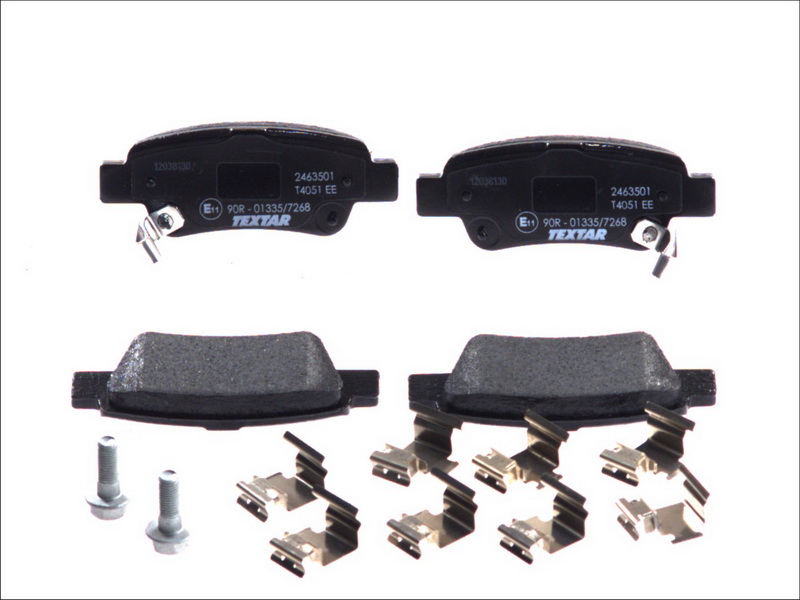 Set placute frana spate TEXTAR Honda CR-V III/IV 1.6D-2.4 06.06-, inaltime 42.2mm, latime 108.9mm, grosime 16.5mm, cu accesorii