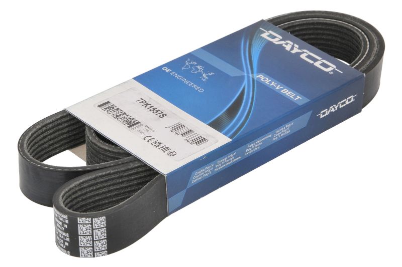 Curea transmisie cu caneluri DAYCO Multi-V-belt 7PK1557 1557mm 7 nervuri DACIA DUSTER LOGAN MCV II SANDERO II RENAULT CLIO IV MASTER PRO