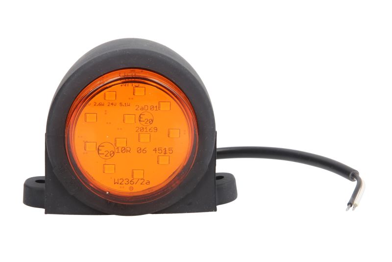 Semnalizator LED WAS Dreapta/Stanga Portocaliu 12V/24V Caroserie Iluminare Lampă Spate