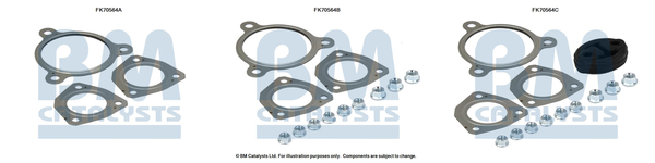 Set montare sistem evacuare BM CATALYSTS Audi A3 TT Seat Leon 1.8 10.98-06.06