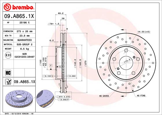 Disc frana BREMBO