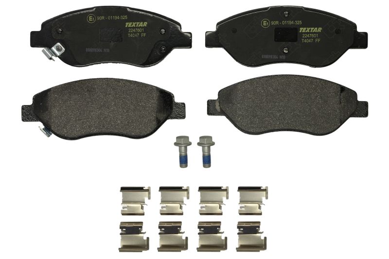 Set placute frana Fata FIAT TIPO 1.0-1.6D Inaltime 57.4mm Latime 150.9mm Grosime 19.4mm TEXTAR