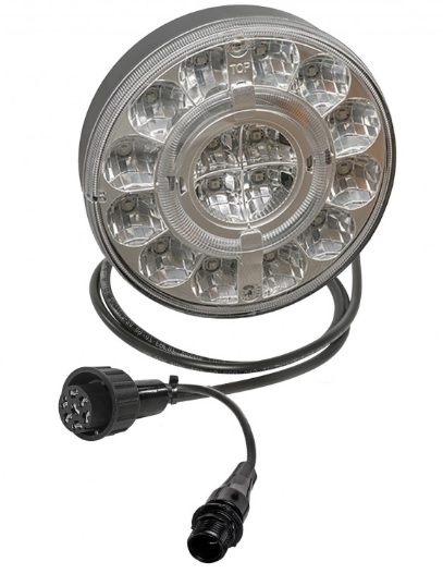 Stopuri spate ASPOCK LED 12/24V Lampa spate indicator lumini frana parcare Dreapta/Stanga Culoare sticla Crom