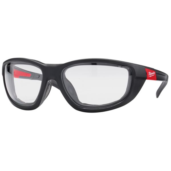 Ochelari protectie MILWAUKEE lentile transparente standard EN166 EN170 EN172 culoare negru etansi policarbonat